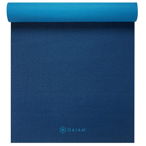 Jógaszőnyeg NAVY BLUE, kétoldalas, 6 mm