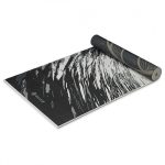 Tornaszőnyeg SPIRAL MOTION, kétoldalas, 6 mm, fekete-szürke