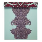 Jógaszőnyeg ZARA ROGUE, kétoldalas, 6 mm, menta-bordó