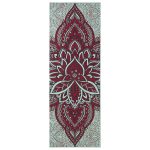 Jógaszőnyeg ZARA ROGUE, kétoldalas, 6 mm, menta-bordó