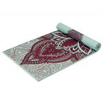 Jógaszőnyeg ZARA ROGUE, kétoldalas, 6 mm, menta-bordó