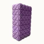 Jógatégla mintás, lila, 7 cm, 230 gr