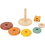 Safari tigris egyensúlyozó építőtorony - 7 részes