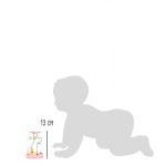 Golyóvezető játék nyuszis mintával pasztell színben