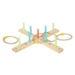 Célbadobó ügyességi játék fából