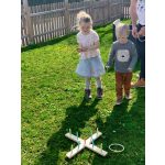 Célbadobó ügyességi játék fából