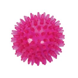 Masszázslabda, tüskés labda, 7 cm, puha, zöld