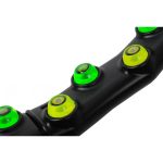 Karcsúsító hulahopp karika, 1180 gramm, mágneses masszázsfelülettel, fekete