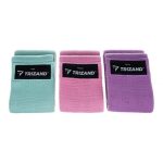 Textil band, 3 db, türkiz-rózsaszín-lila