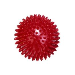 Masszázslabda, tüskés labda, piros, 7 cm, kemény