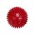 Masszázslabda, tüskés labda, piros, 7 cm, kemény