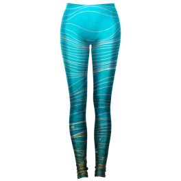 Türkiz hullámok leggings