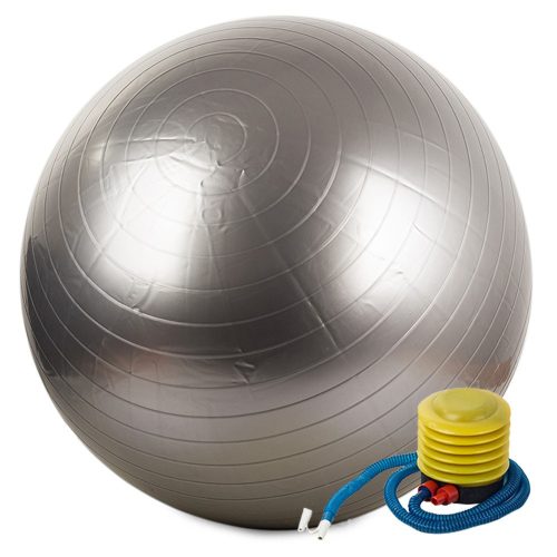 65 cm Fitball ezüst pumpával