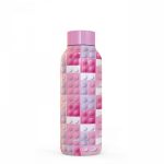 KIDS PINK LEGO mintás kulacs, 510 ml, termosz, rózsaszín
