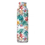 Orchid garden kulacs, 630 ml, termosz, zöld-fehér