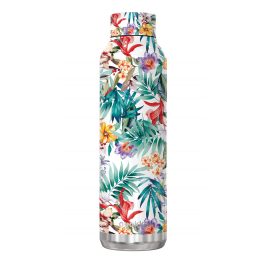 Orchid garden kulacs, 630 ml, termosz, zöld-fehér