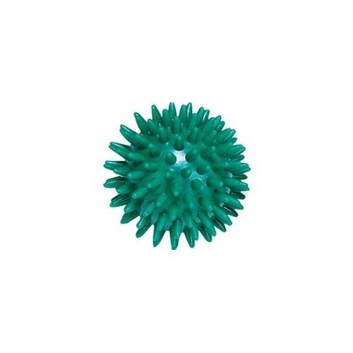 Masszázslabda, tüskés labda, 7 cm, puha, zöld