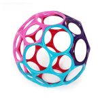 Oball -  lyukacsos labda, rágóka, pasztell, 10 cm