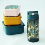 Zsiráfos kulacs és uzsonnás doboz szett